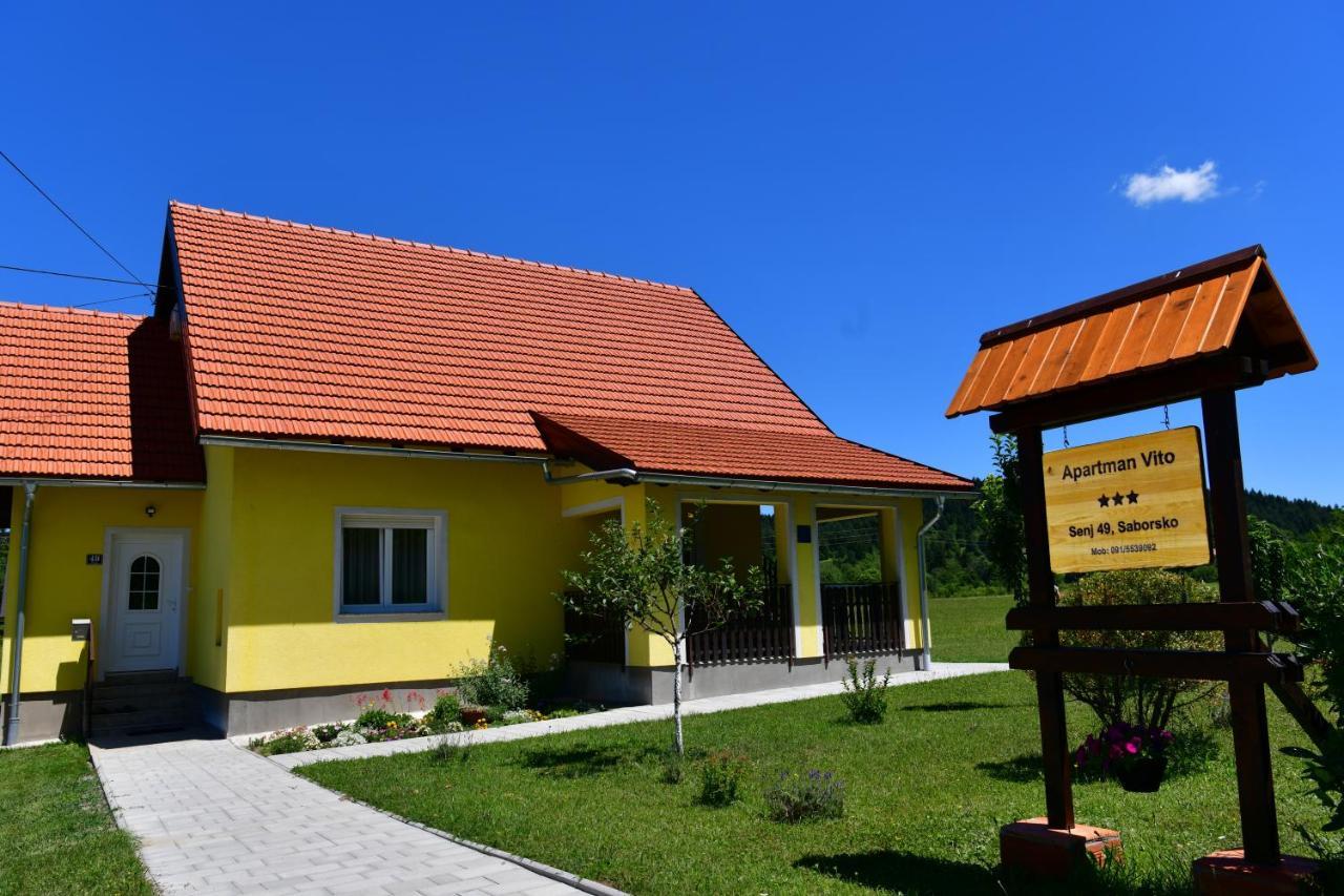 Apartman Vito Saborsko Exteriör bild