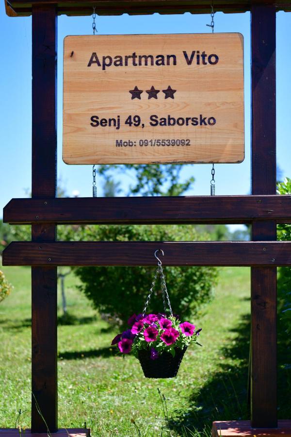 Apartman Vito Saborsko Exteriör bild
